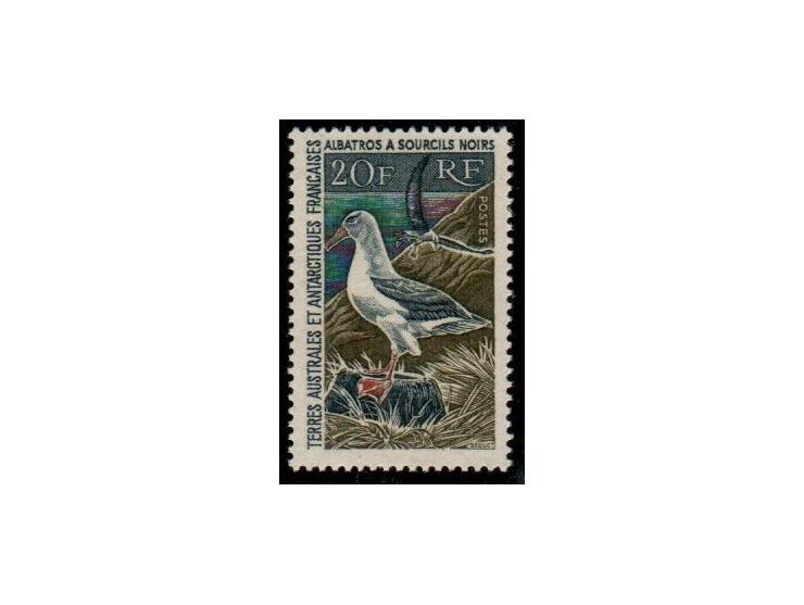 French Antarctic 1968 20F Black-browed Albatross Mint Never Hinged Catalog MiNr: 41, €400.