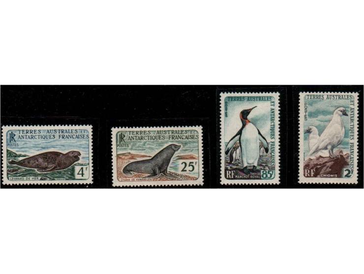 French Southern &amp; Antarctic Territory Scott 16 – 19, MiNr: 19 - 22 Mnh Set - 1960 Wildlif Issue. Cat €120