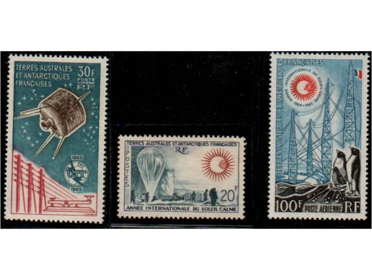 French Southern &amp; Antarctic Territories, 1962-70MiNr 29-30 (5f, 10f), 32 (15f); SG 29-30, 32; MNH with original gum. Cata