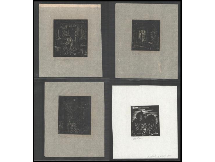 1940, Joseph Budko (1888-1940) Fifteen woodcuts illustrations for Hayim Nahman Bialik poems : Zohar ;To the conductor of the 