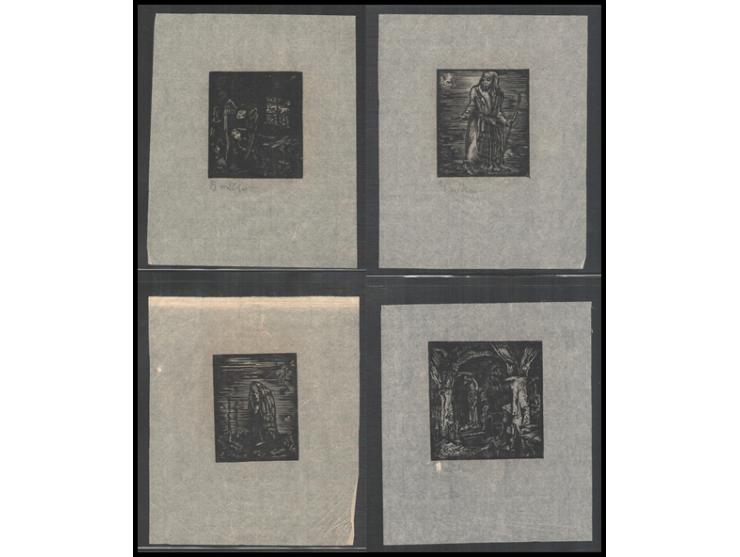 1940, Joseph Budko (1888-1940) Fifteen woodcuts illustrations for Hayim Nahman Bialik poems : Zohar ;To the conductor of the 