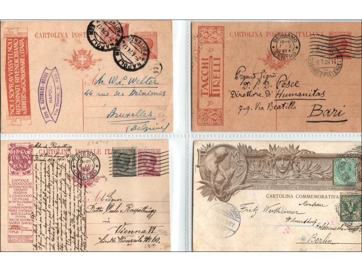 Italy 1919-1951 lot of 20  various advertisements cards.  incl. Banca Italiana, Lwieocrema, F&amp;MC, Carello Fratelli, Noi I