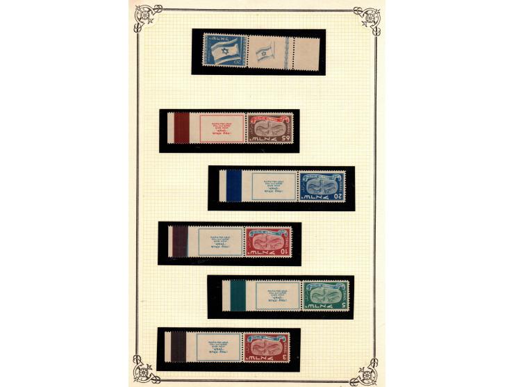 1948/72: Collection on album pages included album 16 pages with 500++ stamps in mainly mint condition, incl. some better valu