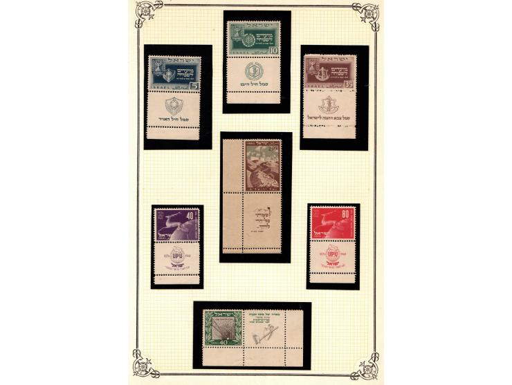 1948/72: Collection on album pages included album 16 pages with 500++ stamps in mainly mint condition, incl. some better valu