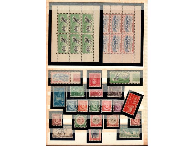 A collection mounted in a pad of album pages with good stamps, NEW ZEALAND 1930-1979, including Small blocks of 6 stamps (The