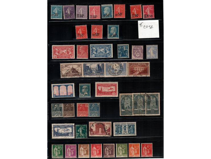 France. This collection of French stamps from 1926 to 1977 is organized in a 16-page album, including six pages. Most of the 