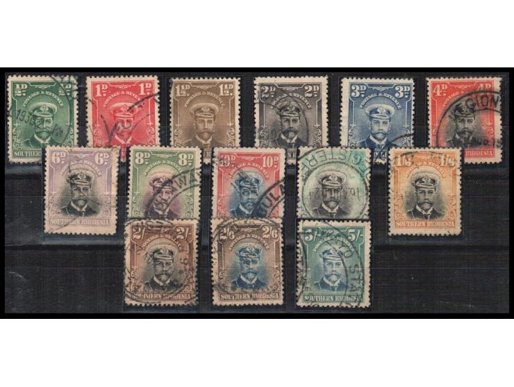 Southern Rhodesia-1924-29 Set To 5/- Sg 1-14 Good Used