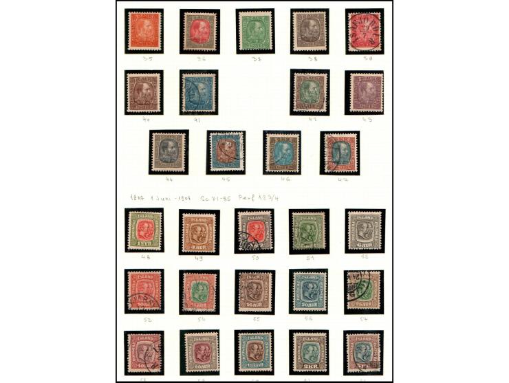 Three Schaubek hingeless albums plus one stock album containing a comprehensive range from early issues to modern, mixed cond