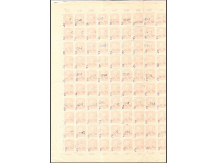 1950 Catalog MiNr: 651 Sheet of 140 Value 10Zl. All stamps were signed by the Expert on the back. PPF 1/ Catalog value 350 Eu