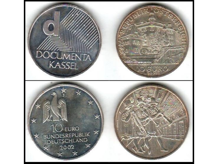 Austria 10 Euro silver coin Austria and her People - Castles in Austria - Ambras Castle 2002 Mintage: 50.000 silver: 925/1000