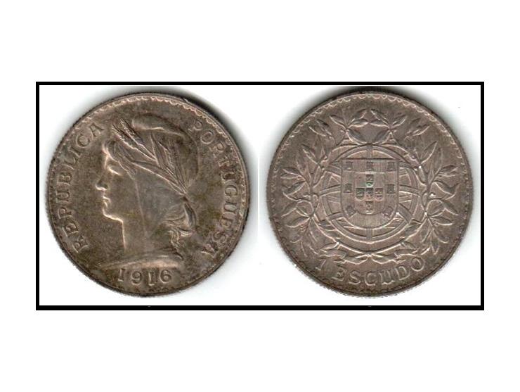Portugal 50 Centavos 1916 (KM 561)&nbsp; &nbsp;Silver Coin In Beautiful UNC&nbsp; - Quality, Just Some Bag Marks And Contact 