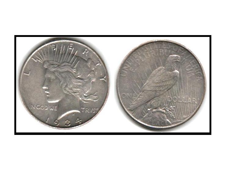 1900 KM # 150 $1 Feas Dollar Nice Original F