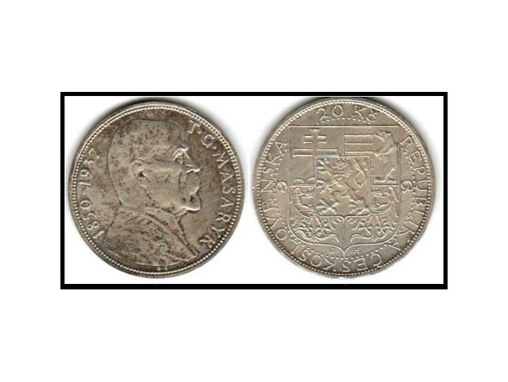 1937 Czechoslovakia 20 Korun - Uncirculated (UNC) KM#18&nbsp;