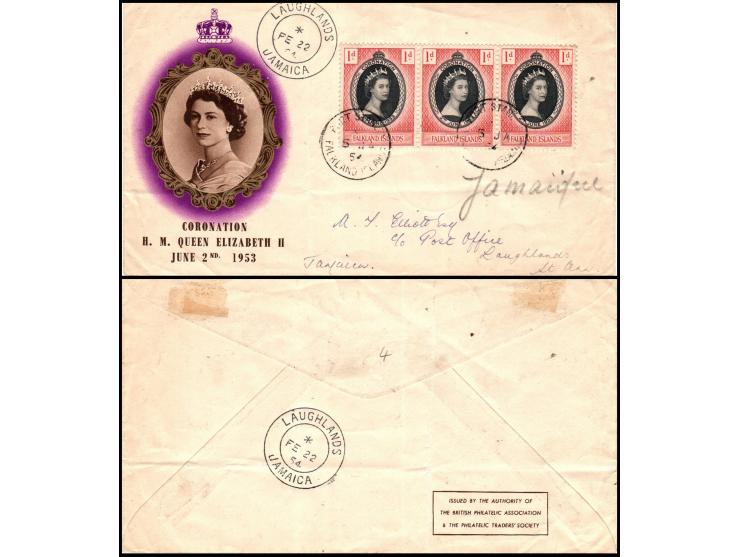 1954. Cover to Jamaica &nbsp;- &nbsp;incorrect rate, 21/2 is the correct rate.&nbsp;
