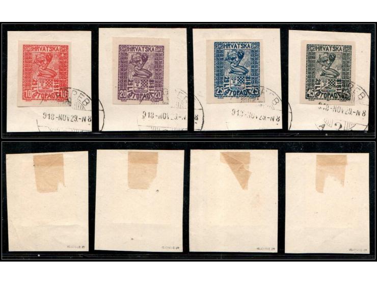 Kingdom of Serbs, Croats, and Slovenes (SHS), or Yugoslavia, set of colour copies.Issues of the Post Office Directorate in Za