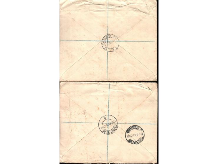 South Africa 1929 // 1938 group of 10 airmail covers to England and India. incl. A 1932 "Houses of Parliament" (Parlementshui