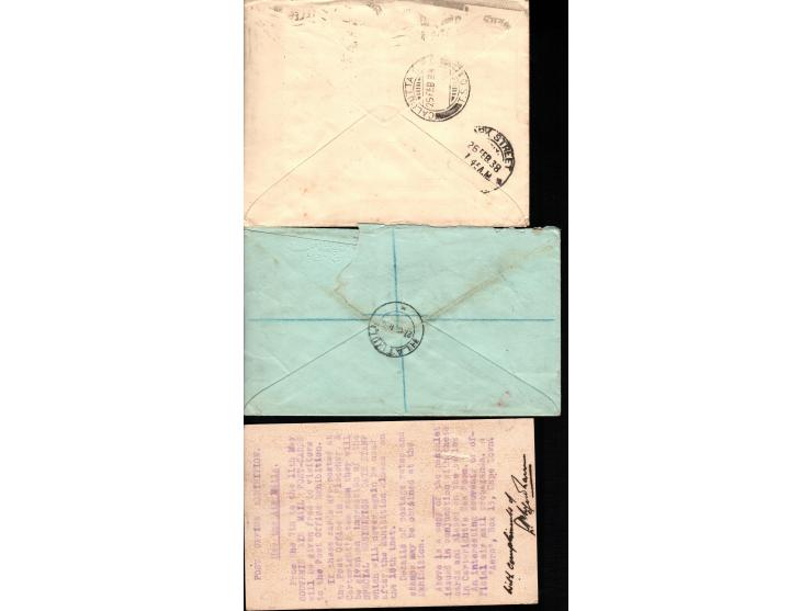 South Africa 1935 // 1939 , Lot of 4 flight covers:

1935 Airmail Exhibition cachet tying King George V Silver Jubilee stamps