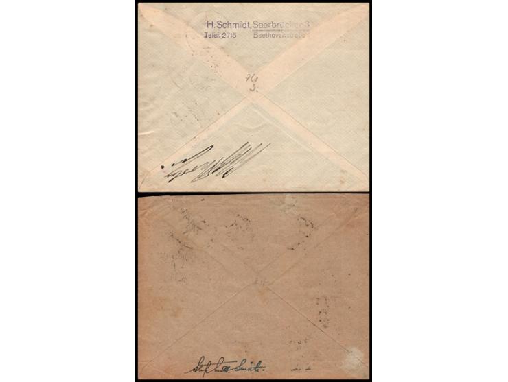 Saarland, Germany 1928 // 1930, group of 3 Air MaiL items, Cat value for all 3 €600

Air-Mail cover SaarBrucken to Wien dated