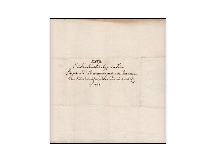 GERUSALEM Oct. 18, 1766Message ER PAOLO DI PIACENAZ, Gustode di Tutta TERRA SANCTA six Holy Land Father's signatures PLUS ful
