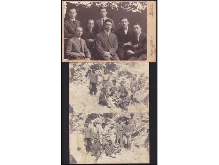.1920-1925. A group of 6 postcards of the "Yitzhak Levi" labor camp in Haifa, Hadar-Carmel and Haifa Electric Company. And tw