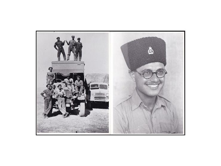 1930-1948. Group of 9 photographs (reproduction) of police officers during the British Mandate (Notaries)
