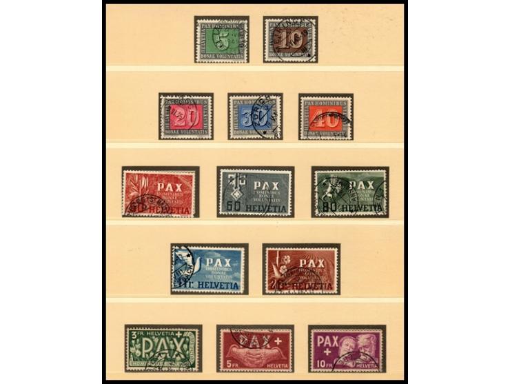 1849/1986, SUISSE collection in 3 hingeless Lindner albums of generally used &amp; mint steps &amp; booklets, incl Pat I incl