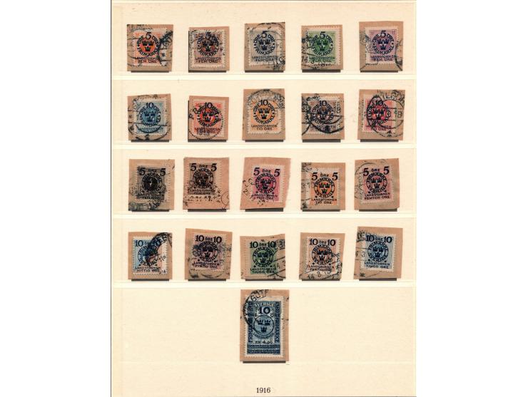 1855-1986, Sweden's stamp collection is organized in three LINDNER albums. The collection includes unused and mostly MNH. inc