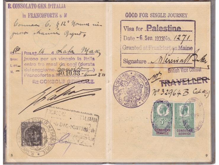1933, Germany special passports for foreigners No. 14 (Non-Germans living in Germany who were not citizens, and wanted to go 