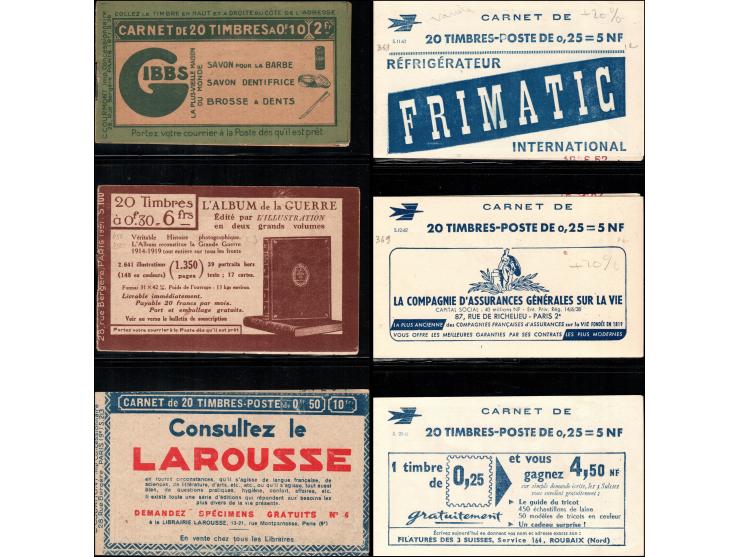 France A small collection of 24 booklets from 1923-1965   All are in excellent condition.  Yvert Catalog No. 1263 - C3 S20-61