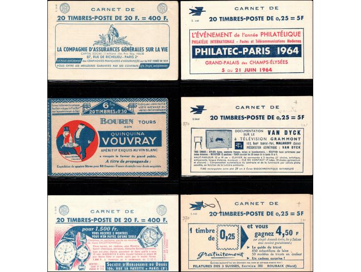 France A small collection of 24 booklets from 1923-1965   All are in excellent condition.  Yvert Catalog No. 1263 - C3 S20-61