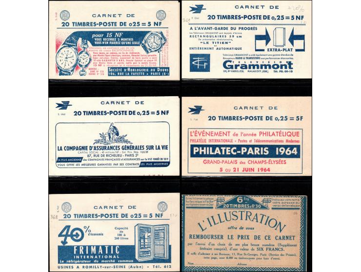 France A small collection of 24 booklets from 1923-1965   All are in excellent condition.  Yvert Catalog No. 1263 - C3 S20-61