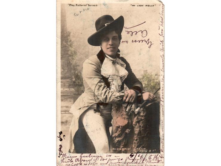 1894, Postcard (Richard Green) from a Turkish post office in Tiberius, bilingual cds, addressed to Jerusalem, with Jaffa cds 