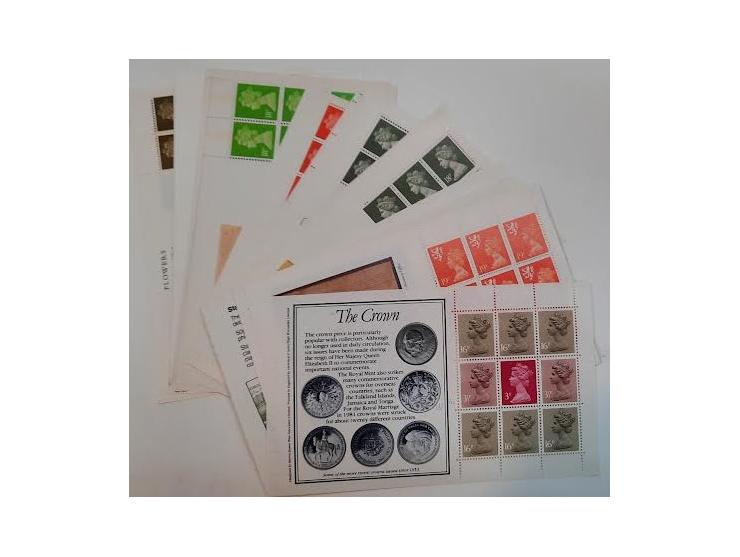 British Royal Mail Collection with 67 Prestige Booklet Panes (1989–1998) &nbsp;A focused collection featuring 67 Prestige boo