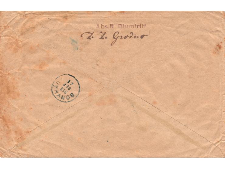 WWI Occupation – Ober Ost, 1916, 'Ostland' overprint on Germania. Full set of 12 values 2½ German reichspfennig - 1 German re