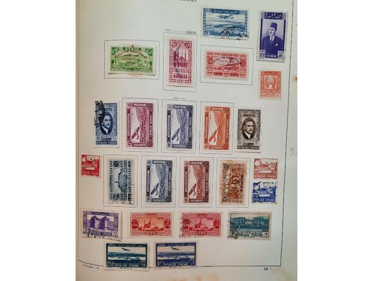 All World Old Time Classics Stamp Collection in 2 Old Schaubek`s Album. Including Austria, Polin, Russia, Iran, and Syria. Ca