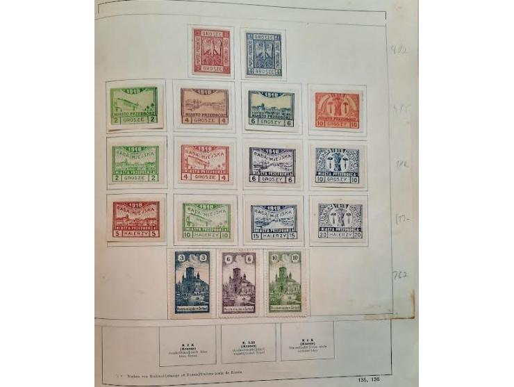 All World Old Time Classics Stamp Collection in 2 Old Schaubek`s Album. Including Austria, Polin, Russia, Iran, and Syria. Ca