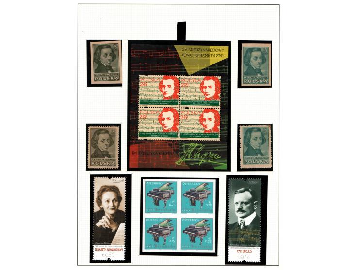 1960 - 2012, A pristine MNH stamp collection, meticulously organized across three LINDNER 1124 albums.

Album 1: Musical Inst