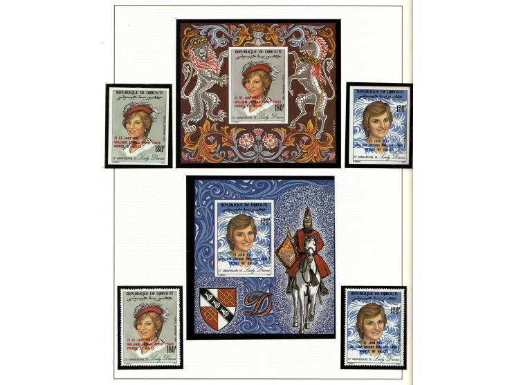 1981-1997, 'Princess Diana and the Royal Family Collection' comprises a Postal Commemorative Society binder showcasing 'Offic