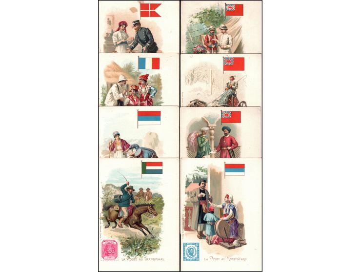 Great Britain vintage litho card collection of 42.   a captivating collection of 42 vintage litho cards from Great Britain. T