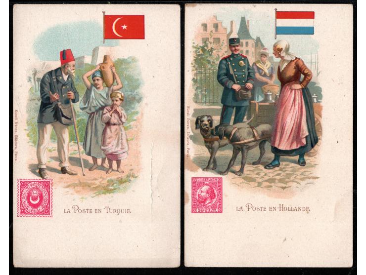 Great Britain vintage litho card collection of 42.   a captivating collection of 42 vintage litho cards from Great Britain. T