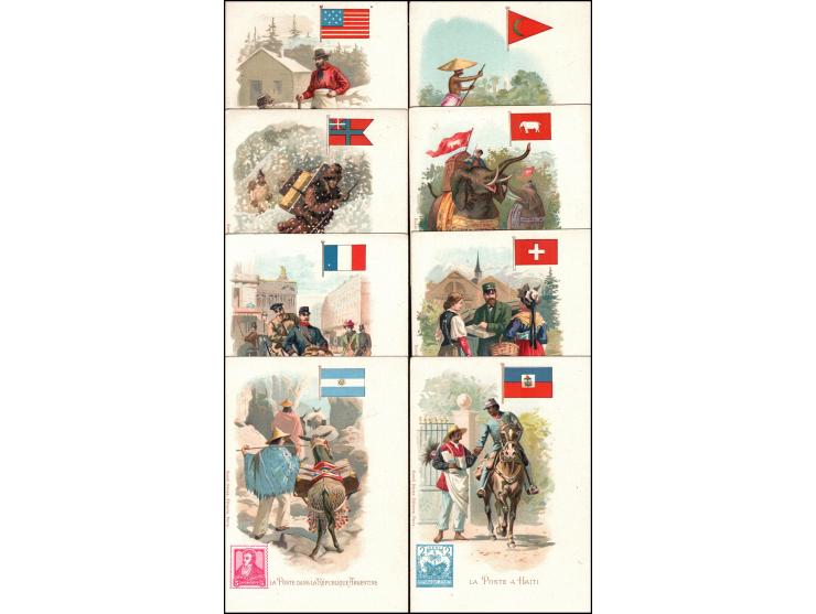 Great Britain vintage litho card collection of 42.   a captivating collection of 42 vintage litho cards from Great Britain. T
