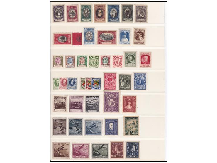 LIECHTENSTEIN Collection 1912-1983 Organized in Album Lighthouse incud MiNr: 53/60, 64,54B,65/70,72/74,75/76,82/89, 102B,104B