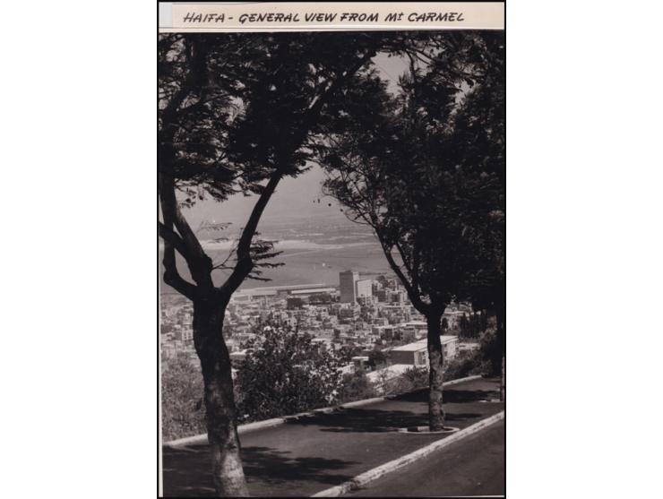 1940-1950. A group of 15 photographic landscapes places kibbutzim and cities. Includes Rachel's Tomb, Haifa, Ein Harod, Tel A