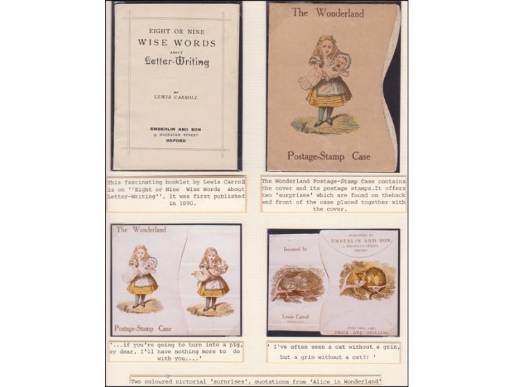 Dodgson, Charles L.
Eight or Nine Wise Words about Letter-Writing [with Stamp Case and Envelope].
London: Emberlin and Son, [