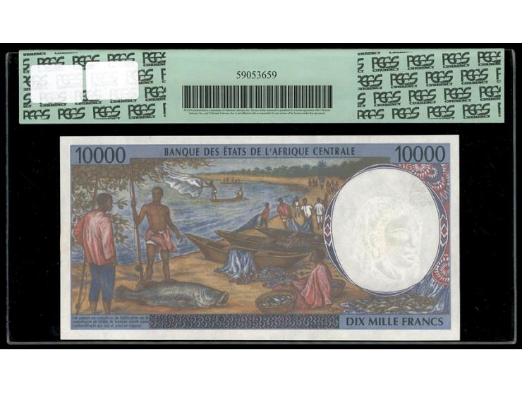 Central African States Cameroun Banque Des Etats De L'Afrique Centrale 10,000 Francs (20)02 Pick 205Eh. A simply lovely high 