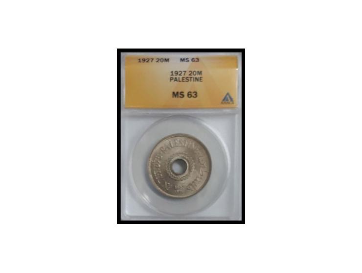 1927-1944, Collection of 13 British Mandate Coins All Coins NGC GRADING. The collection is suitable for an advanced collector