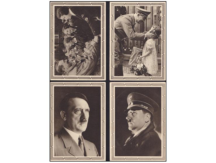 1939 Lot of 4 diff postcards,&nbsp;Berlin Germany Real picture Postcard RPPC cover the fuhrer Hitler&nbsp; dated 20.4.1939 Mi